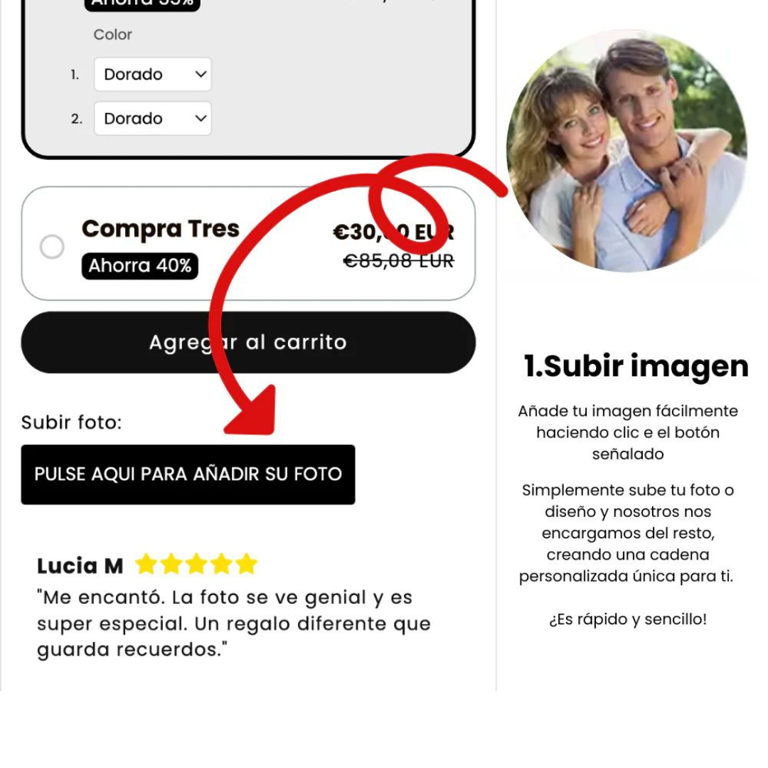 Collar de proyección personalizada