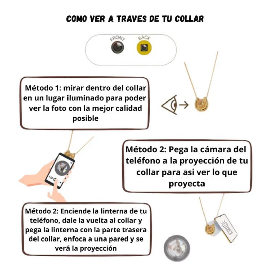 Collar de proyección personalizada